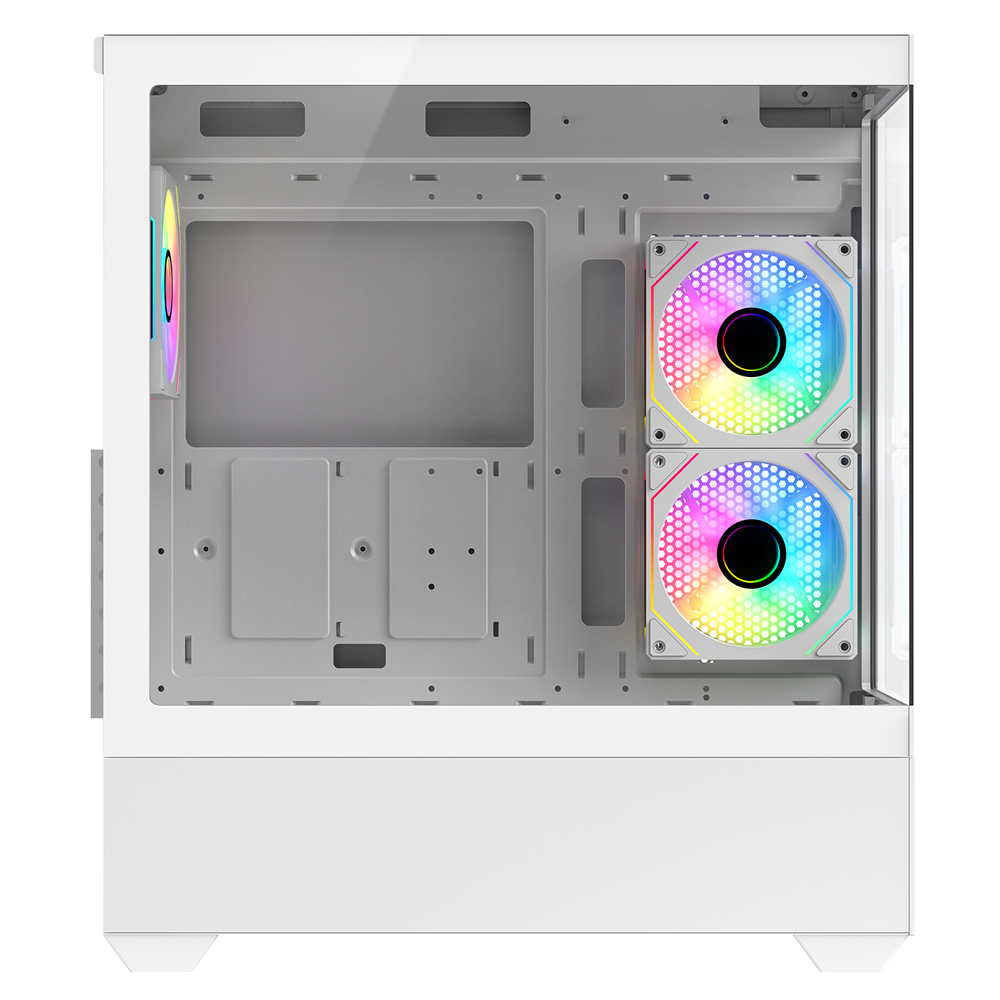 Rampage CALIBRE 750W 80+ Bronze Tempered Glass USB3.0 ARGB ATX Beyaz Gaming Kasa