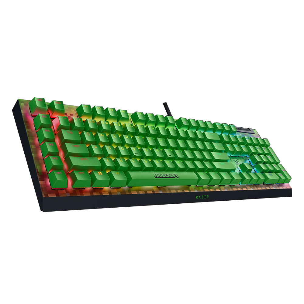 Razer BlackWidow V4 X Minecraft Edition Green Switch Kablolu Gaming Klavye