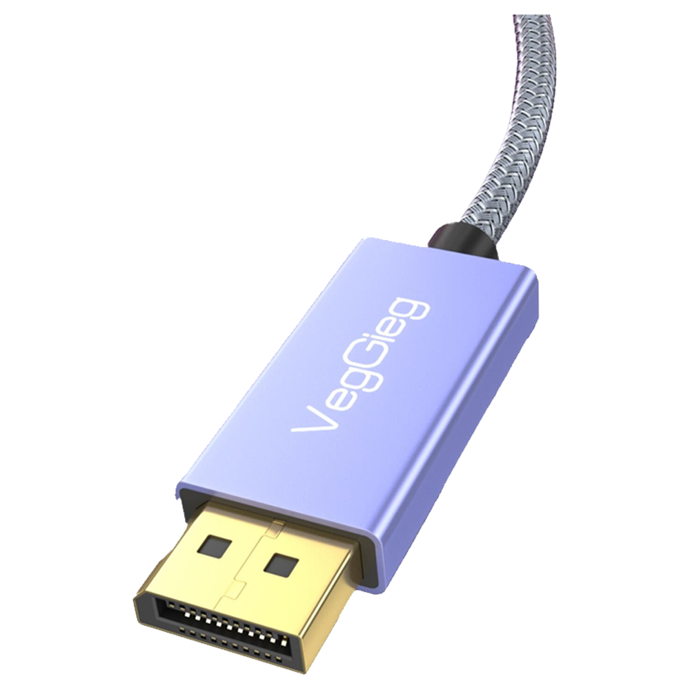 VegGeig 8K/60Hz 4K/144Hz Type-C 3.1 Displayport 1.4 Çift Yönlü 2 Metre Kablo