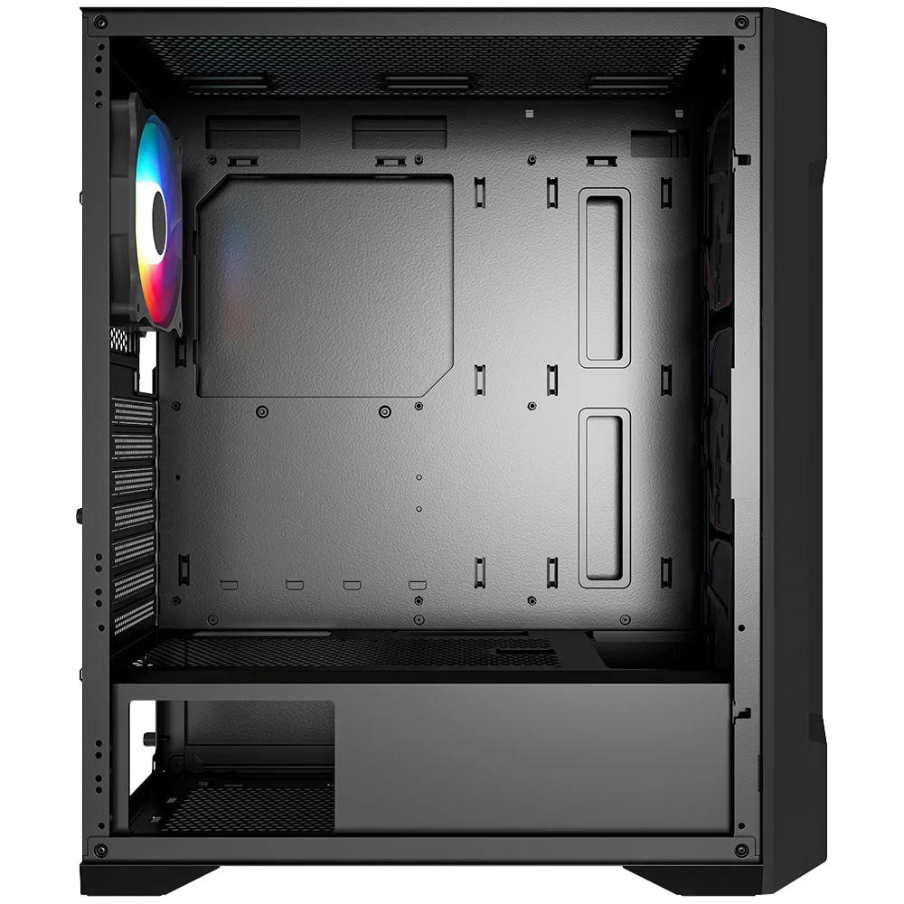 PowerBoost PB-PS6849B 650W 80+ Bronze USB 3.0 Tempered Glass Mesh Rainbow Fanlı ATX Mid Tower Gaming Kasa