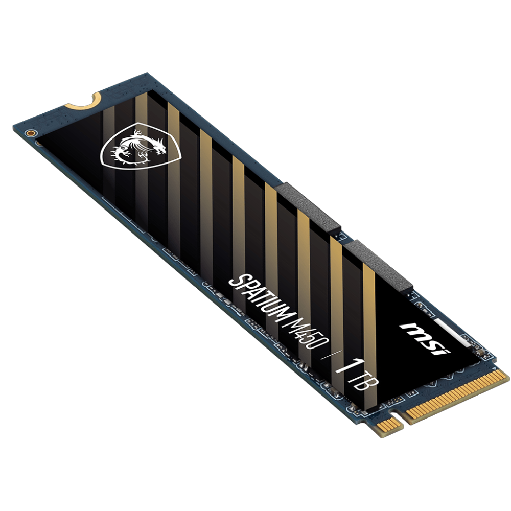 MSI 1TB SPATIUM M450 PCIE 4.0 NVME M.2 2280 SSD 3400MB Okuma / 2400MB Yazma