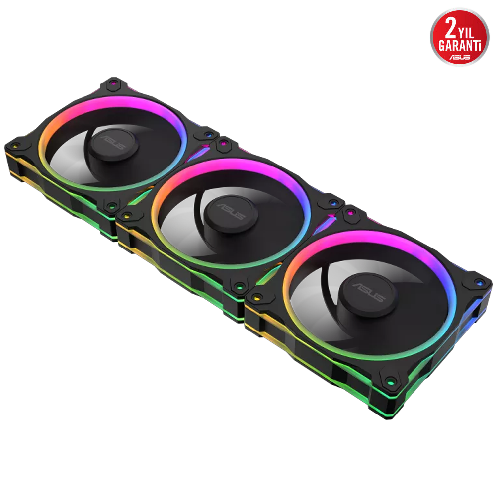 ASUS PRIME MR120  ARGB  120mm Siyah Üçlü Kasa Fanı