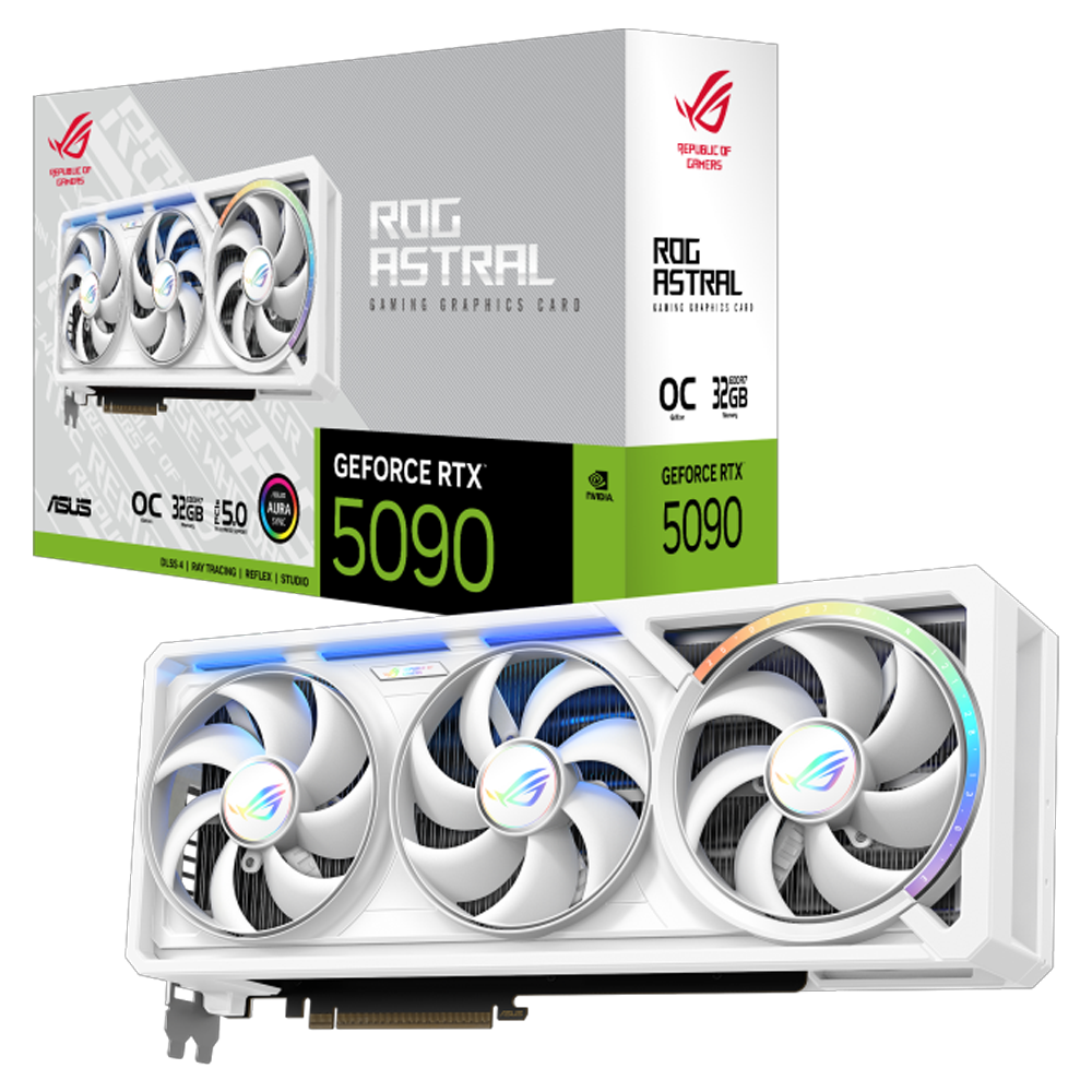 ASUS ROG Astral GeForce RTX 5090 32GB WHITE OC Edition GDDR7 DLSS 4 256 Bit Ekran Kartı