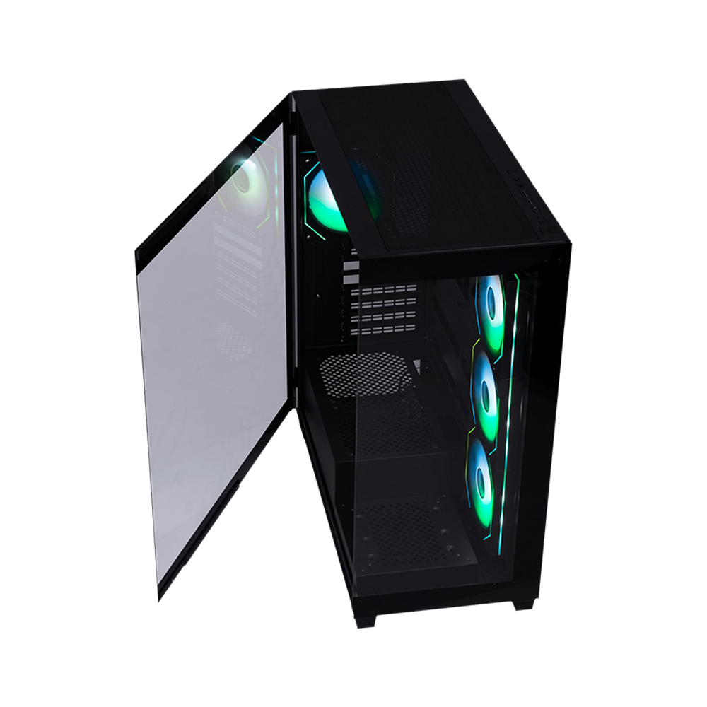 BitFenix CUBE Premium 600W 80+ Tempered Glass FRGB USB 3.0 Mesh ATX Mid Tower Siyah Kasa