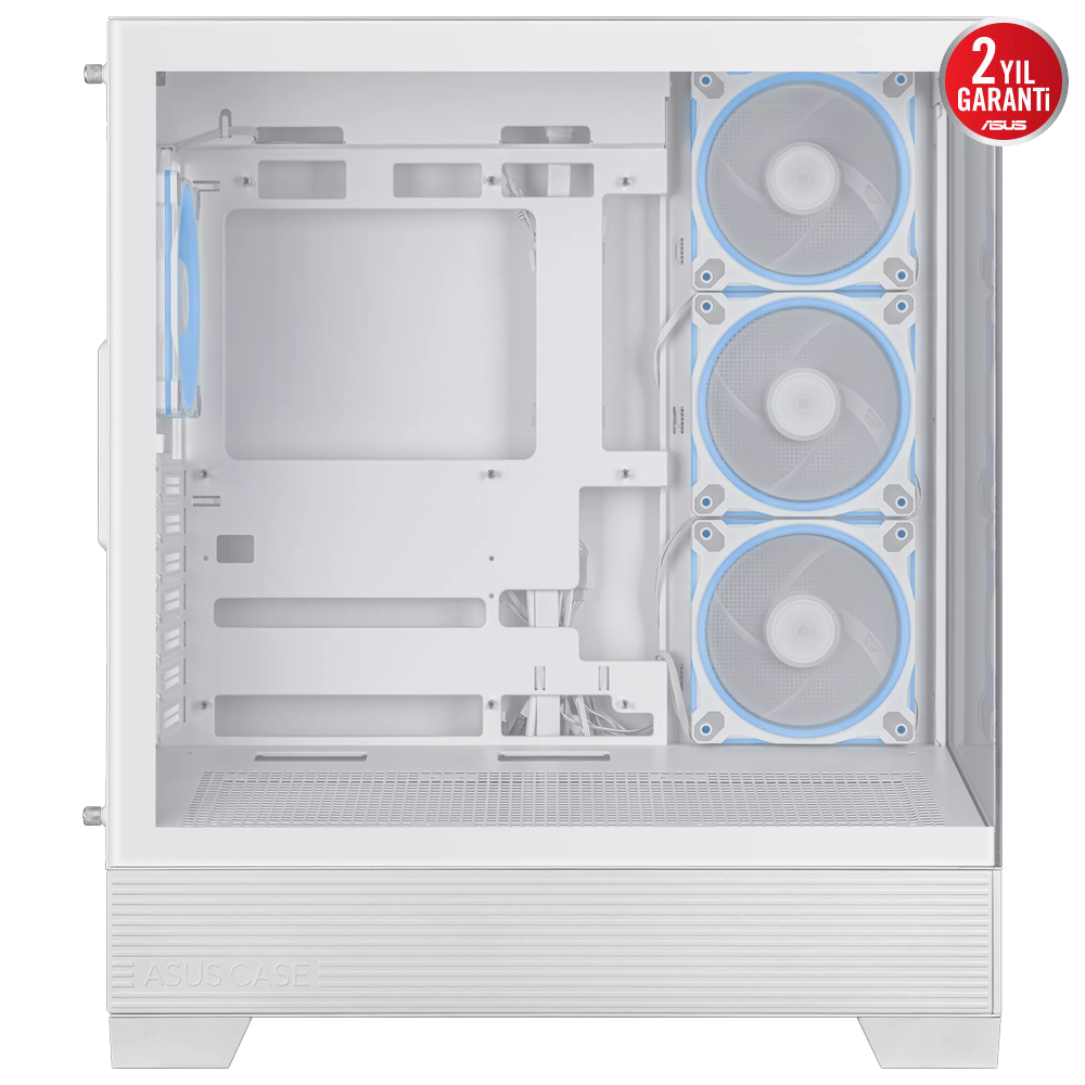 ASUS A31 PLUS Tempered Glass ARGB Beyaz USB 3.2 ATX Mid Tower Kasa