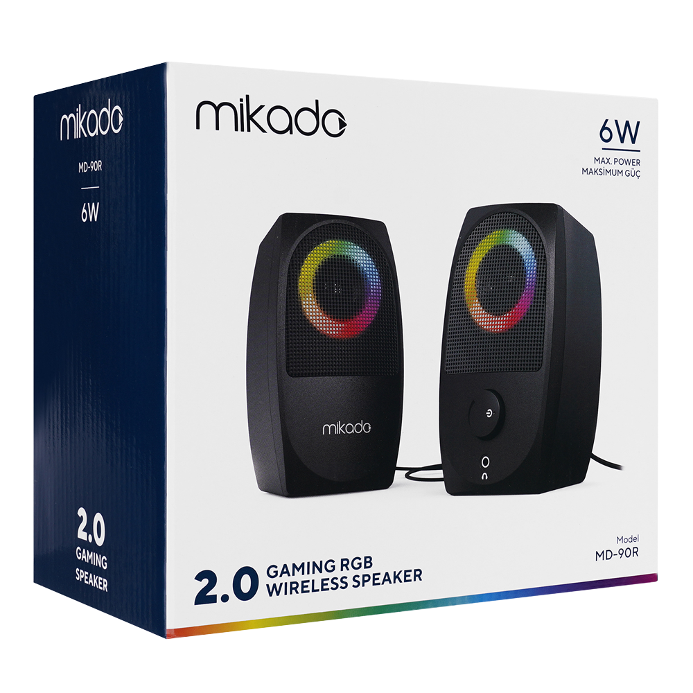 MIKADO MD-90R 2.0 5W * 2 Bluetooth RGB Ses Sistemi