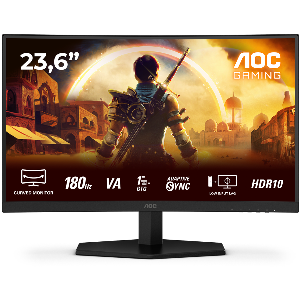 AOC C24G42E 23.6" 180Hz 0.5ms HDMI DP AdaptiveSync HDR10 FHD VA Gaming Monitör