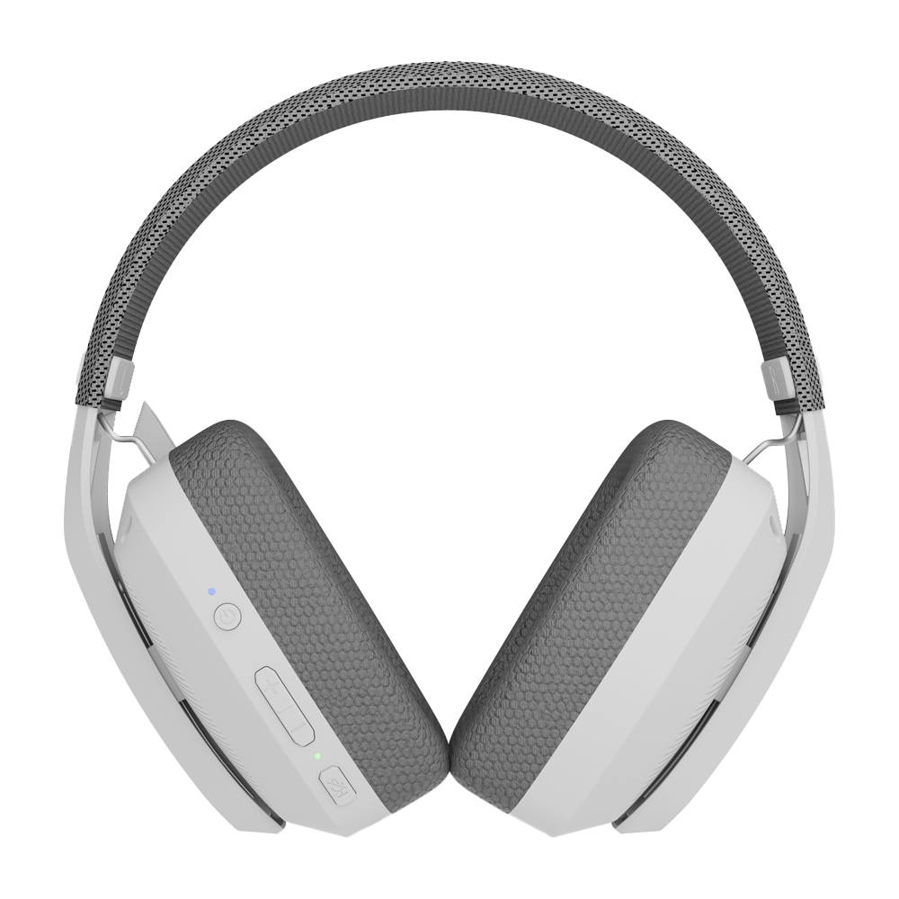 Rampage BLITZ Beyaz/Gri Wireless 2.4G+ Bluetooth Mikrofonlu Gaming Kulaklık