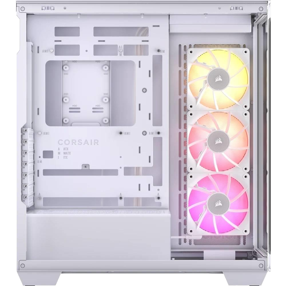 CORSAIR 3500x 850W 80+ Gold RGB Tempered Glass Beyaz ATX Mid Tower Kasa