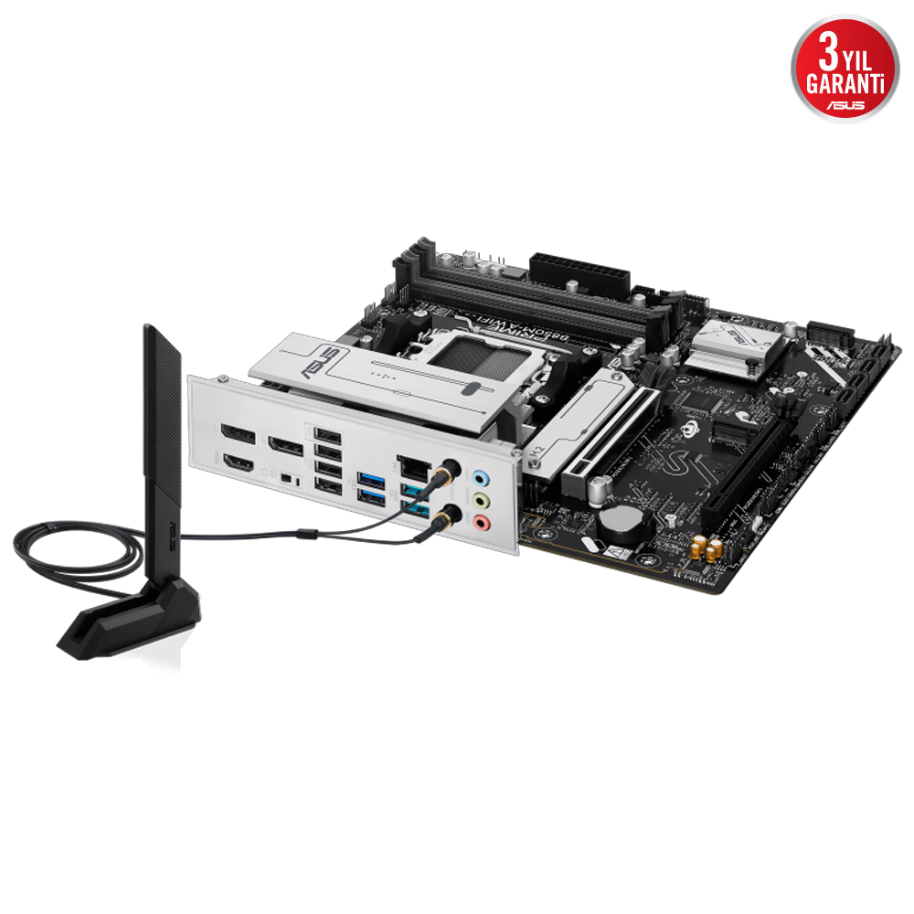 ASUS PRIME B850M-A WIFI 8000MHz DDR5 Soket AM5 M.2 HDMI DP mATX Anakart