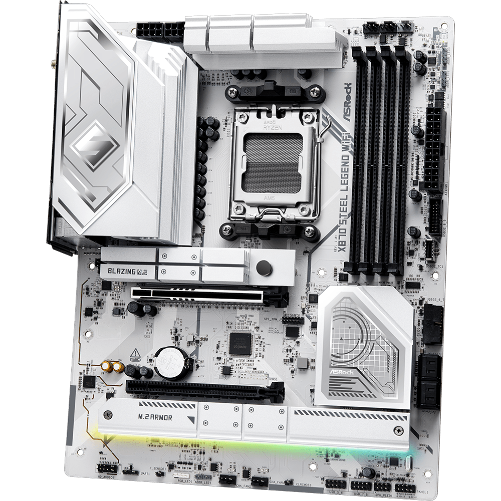 ASROCK X870 STEEL LEGEND WIFI 8000MHz DDR5 Soket AM5 M.2 USB 3.2 HDMI ATX Anakart