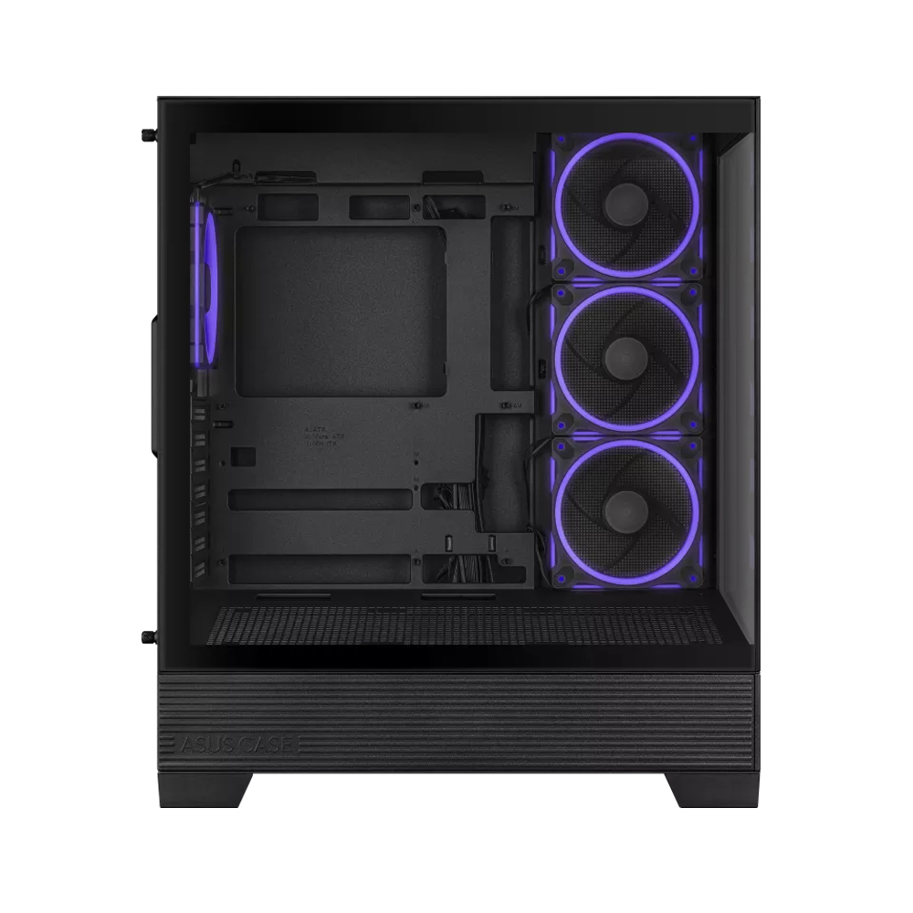 ASUS A31 PLUS Tempered Glass ARGB Siyah USB 3.2 ATX Mid Tower Kasa