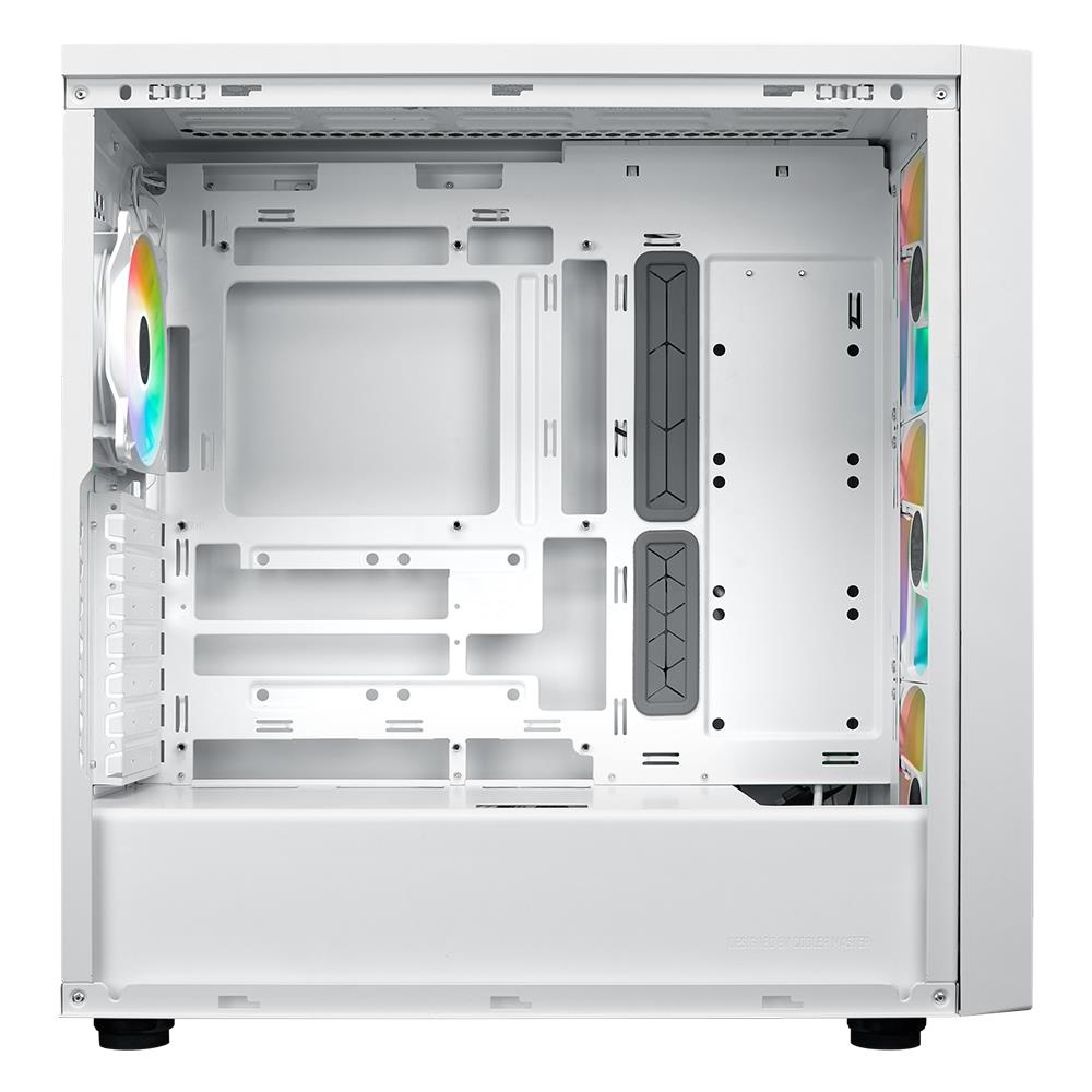 Cooler Master MasterBox 600 ARGB Tempered Glass Beyaz USB 3.2 E-ATX Mid Tower Kasa