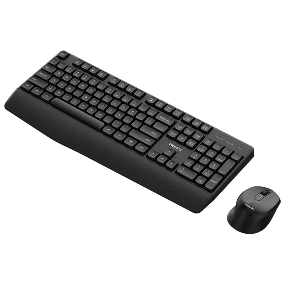 Philips SPT6348B Kablosuz Türkçe Q Siyah Klavye Mouse Set