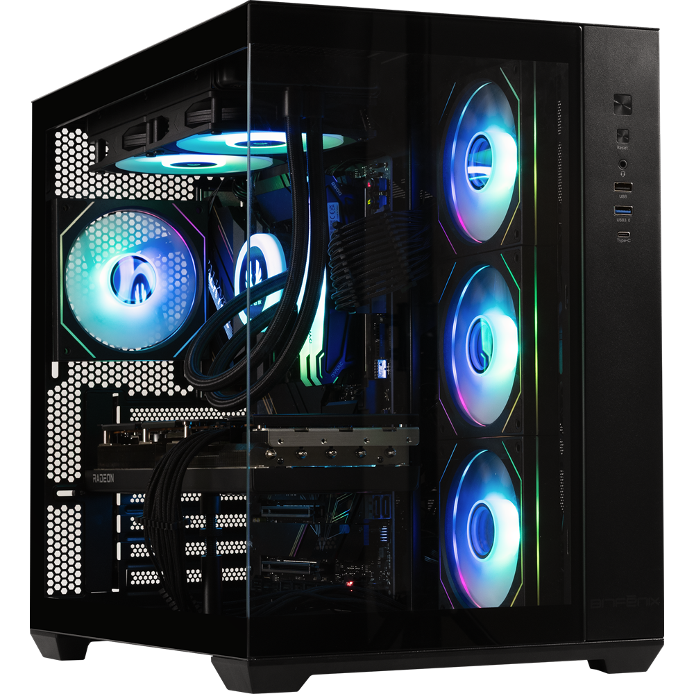 BitFenix AL118 850W 80+ Bronze Tempered Glass ARGB USB 3.0 ATX Mid Tower Siyah Kasa