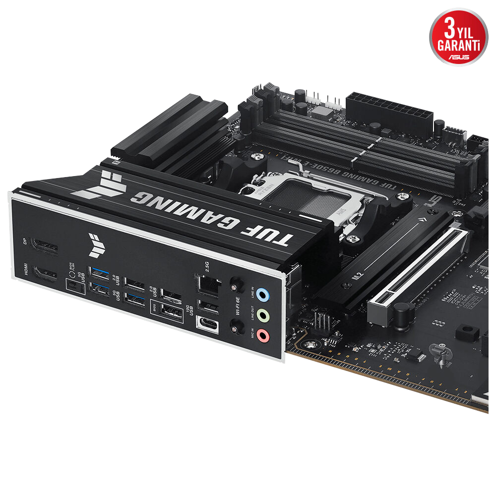 ASUS TUF GAMING B650E-E WIFI 8000MHz DDR5 Soket AM5 M.2 HDMI DP ATX Anakart