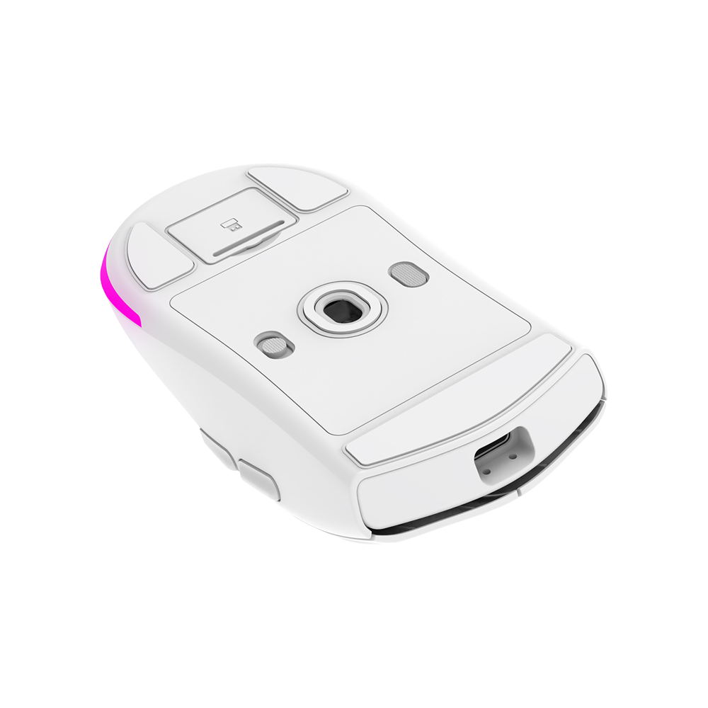 Rampage PROTE M5 PRO Kablosuz Beyaz RGB Ledli Şarjlı 26000 DPI Gaming Mouse