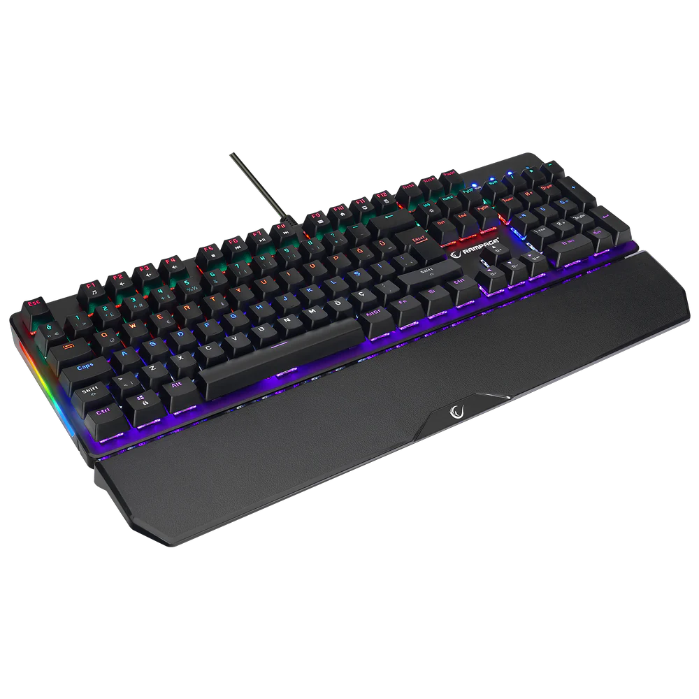 Rampage KB-R86 UMBRA Siyah USB Rainbow Aydınlatmalı Blue Switch Mekanik Gaming Oyuncu Klavye