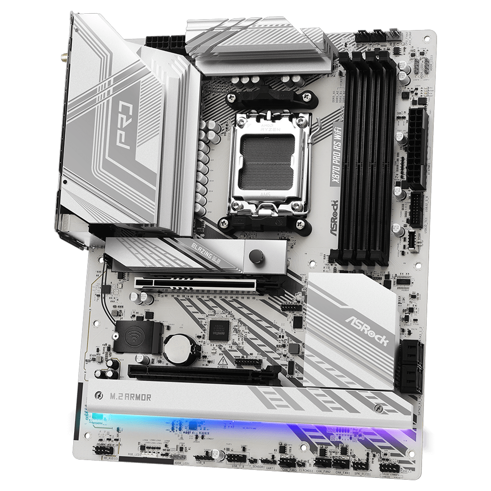 ASROCK X870 Pro RS WIFI 8000MHz DDR5 Soket AM5 M.2 USB 3.2 HDMI ATX Anakart