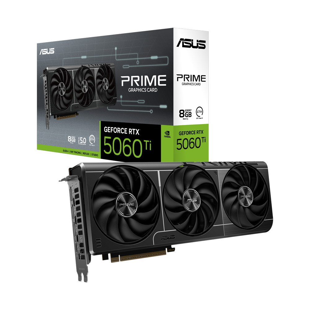 ASUS PRIME GeForce RTX 5060 Ti 8GB GDDR7 DLSS 4 128 Bit Ekran Kartı