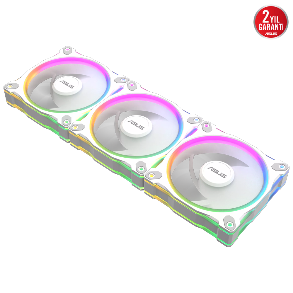 ASUS PRIME MR120 Reverse ARGB  120mm Beyaz Üçlü Kasa Fanı