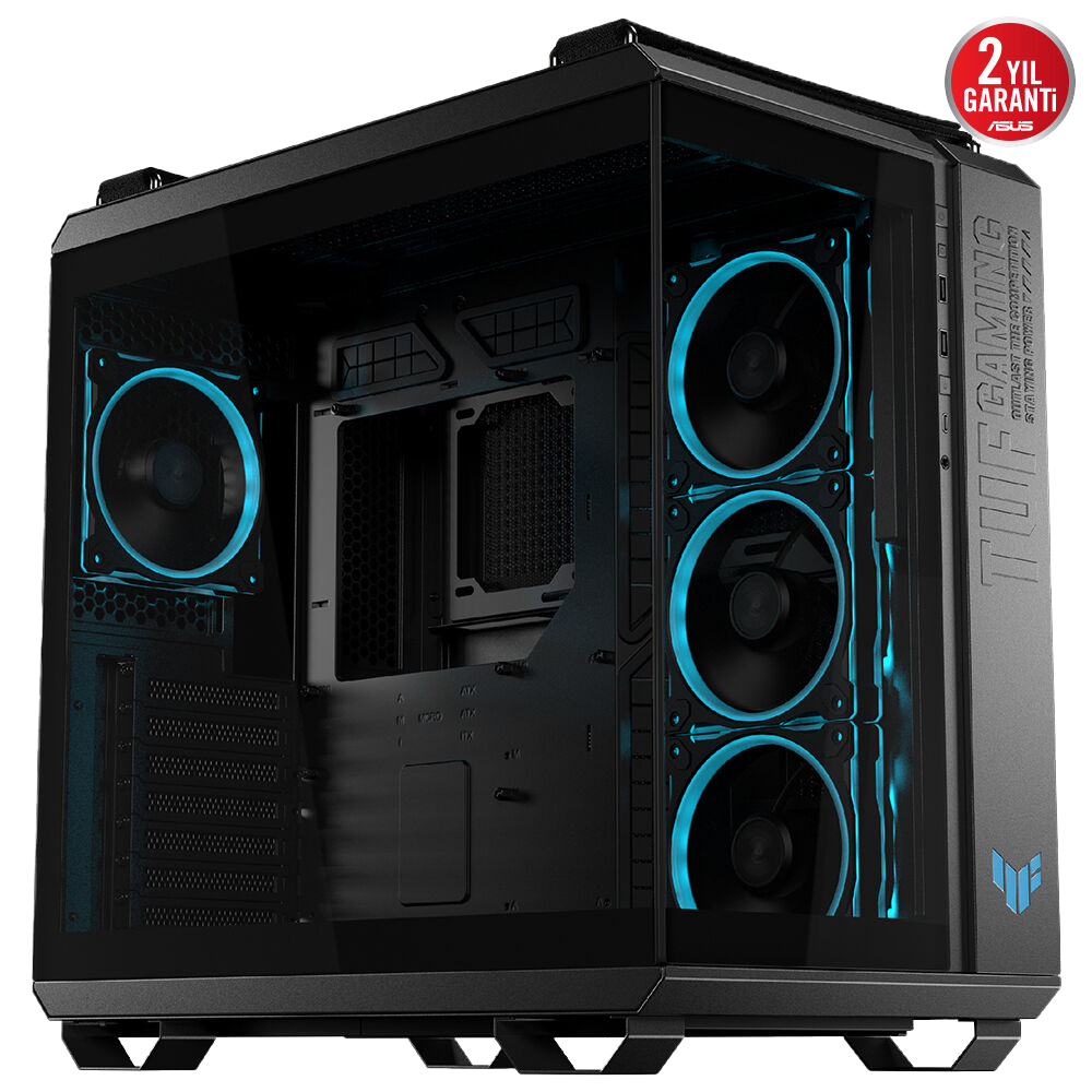 ASUS TUF GAMING GT502 Horizon Tempered Glass Siyah USB 3.2 Mid Tower Kasa