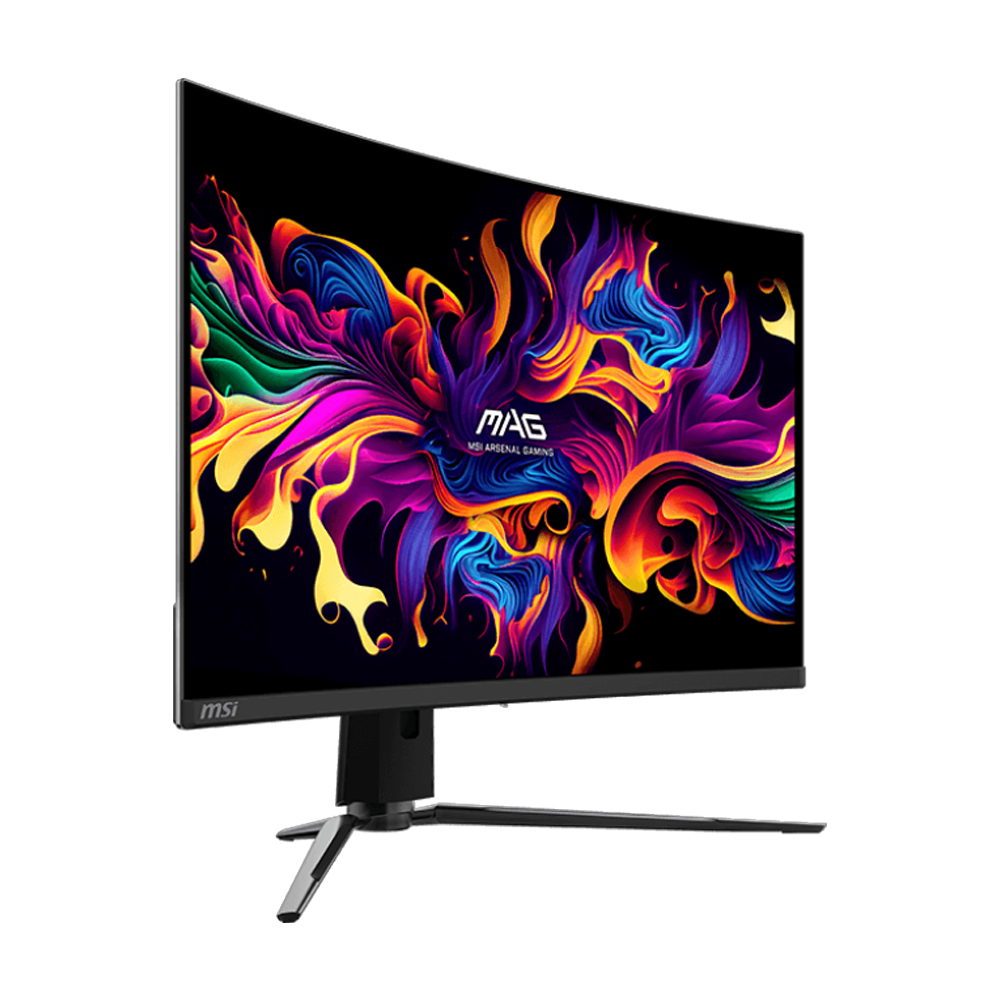 MSI MAG 321CUP QD-OLED 31.5 " 165Hz(OC) 0.5ms HDMI DP Type-C 15W G-Sync Premium Curved 1500R UHD QD-OLED Gaming Monitör