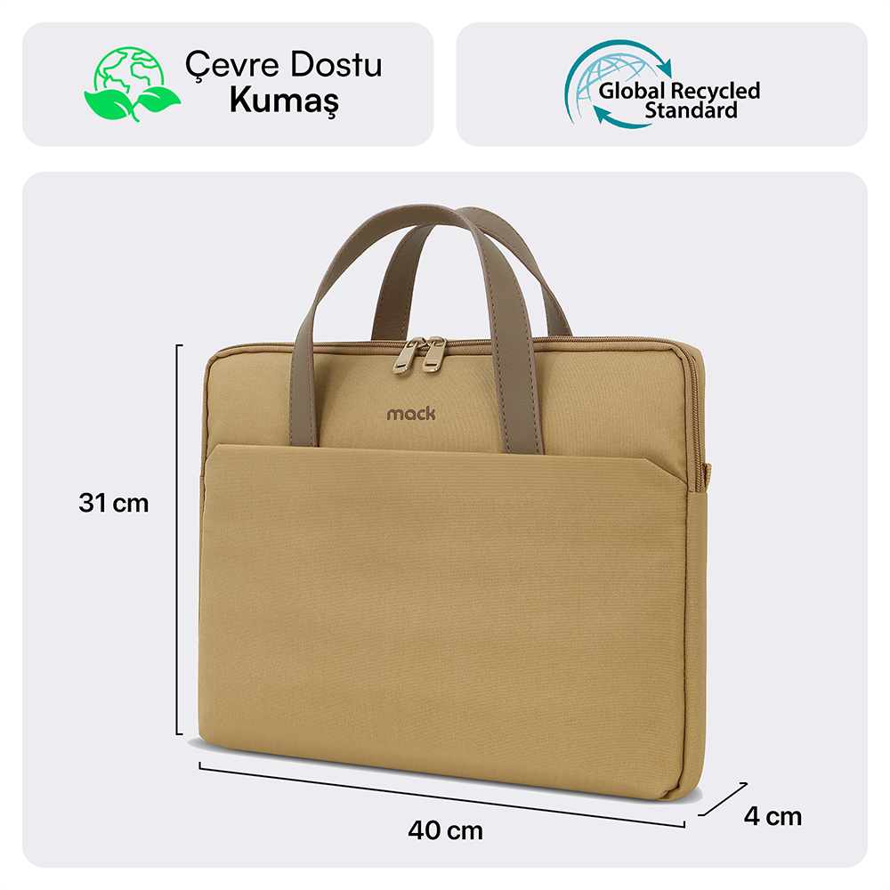 MACK MCE-1513 15.6 NOVA Eco Camel Notebook Çantası 