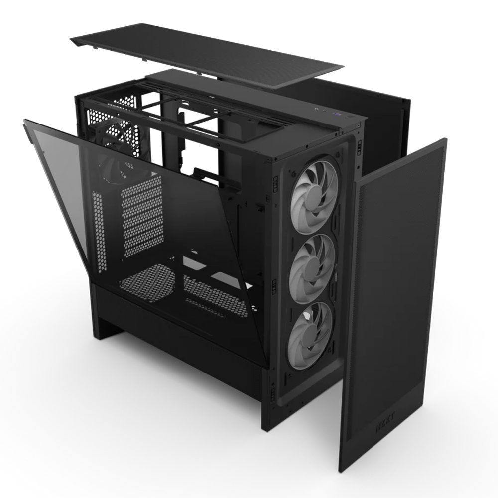 NZXT H5 Flow RGB Edition 750W 80+ Bronze ATX USB 3.2 USB-C Siyah Mid Tower Kasa