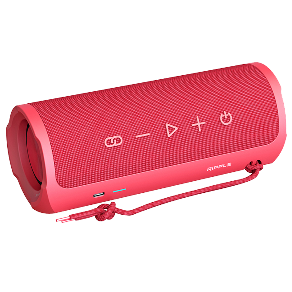 HiFuture Ripple 30W IPX7 Bluetooth Kırmızı Taşınabilir Stereo Hoparlör 
