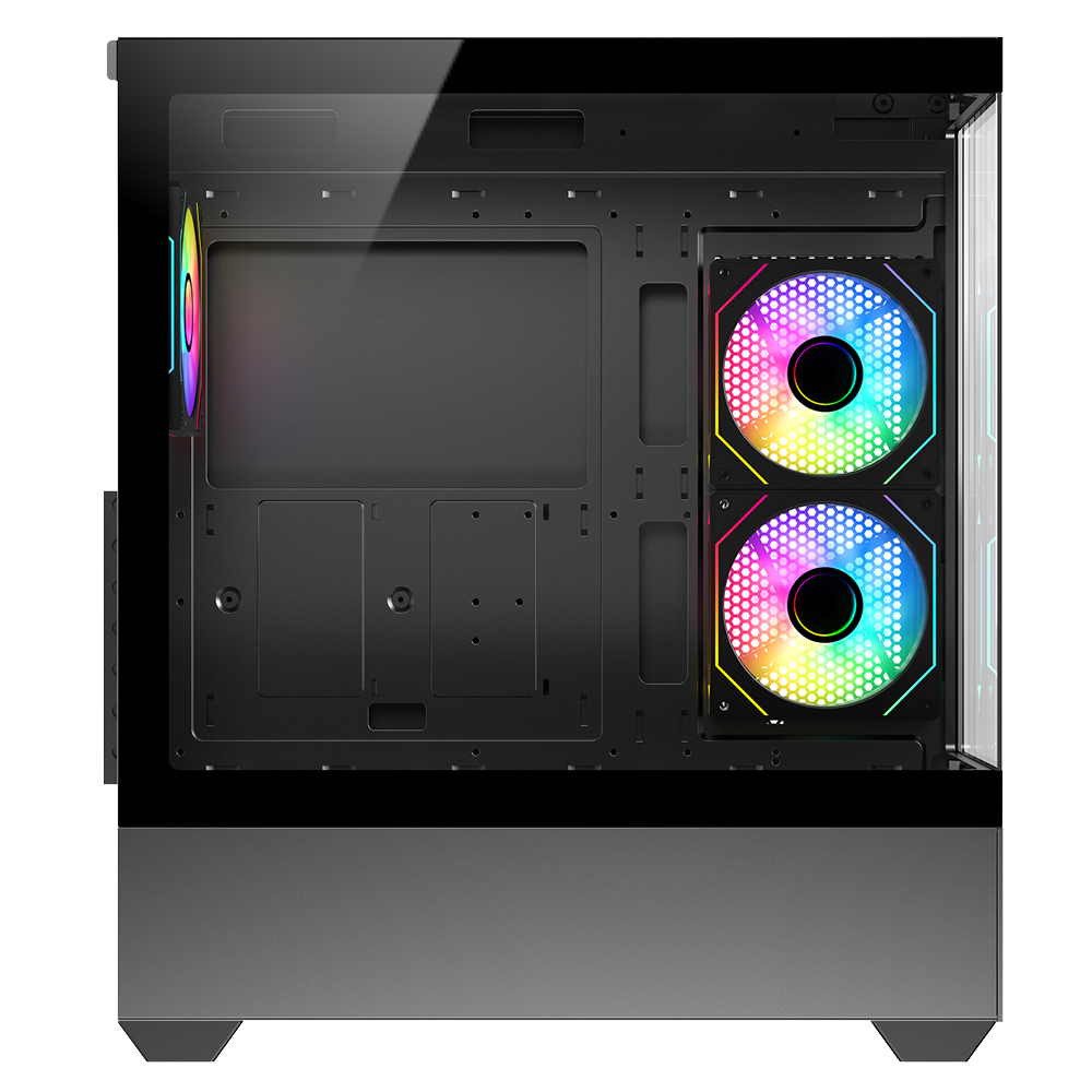 Rampage CALIBRE 750W 80+ Bronze Tempered Glass USB3.0 ARGB ATX Siyah Gaming Kasa