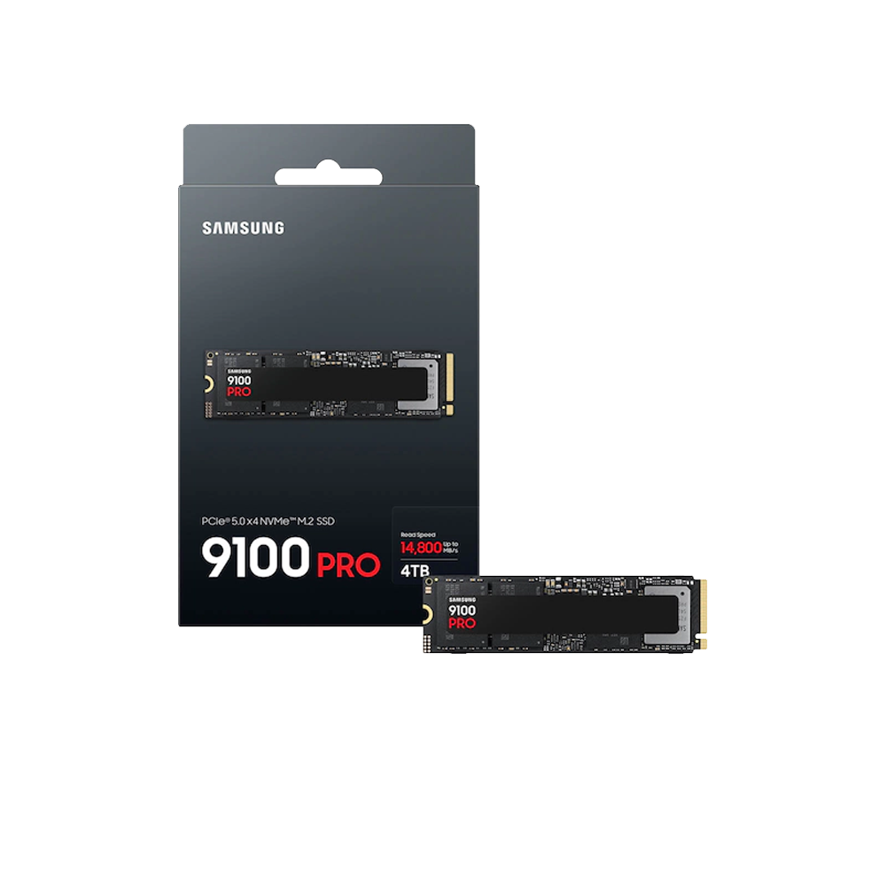 SAMSUNG 4TB 9100 PRO Gen5 NVMe M.2 SSD 14800MB Okuma / 13400MB Yazma