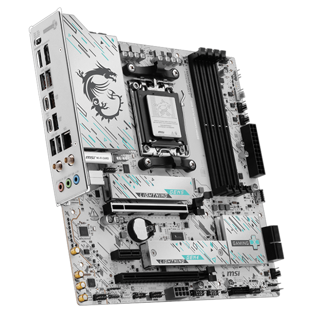 MSI B850M GAMING PLUS WIFI 8200MHz(OC) DDR5 Soket AM5 M.2 HDMI USB-C mATX Anakart