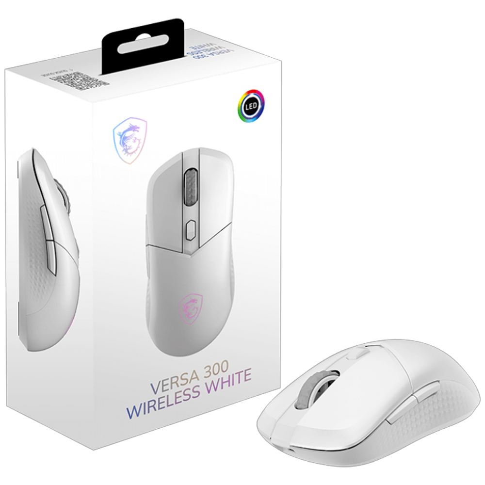 MSI VERSA 300 WIRELESS Beyaz Kablosuz Gaming Mouse