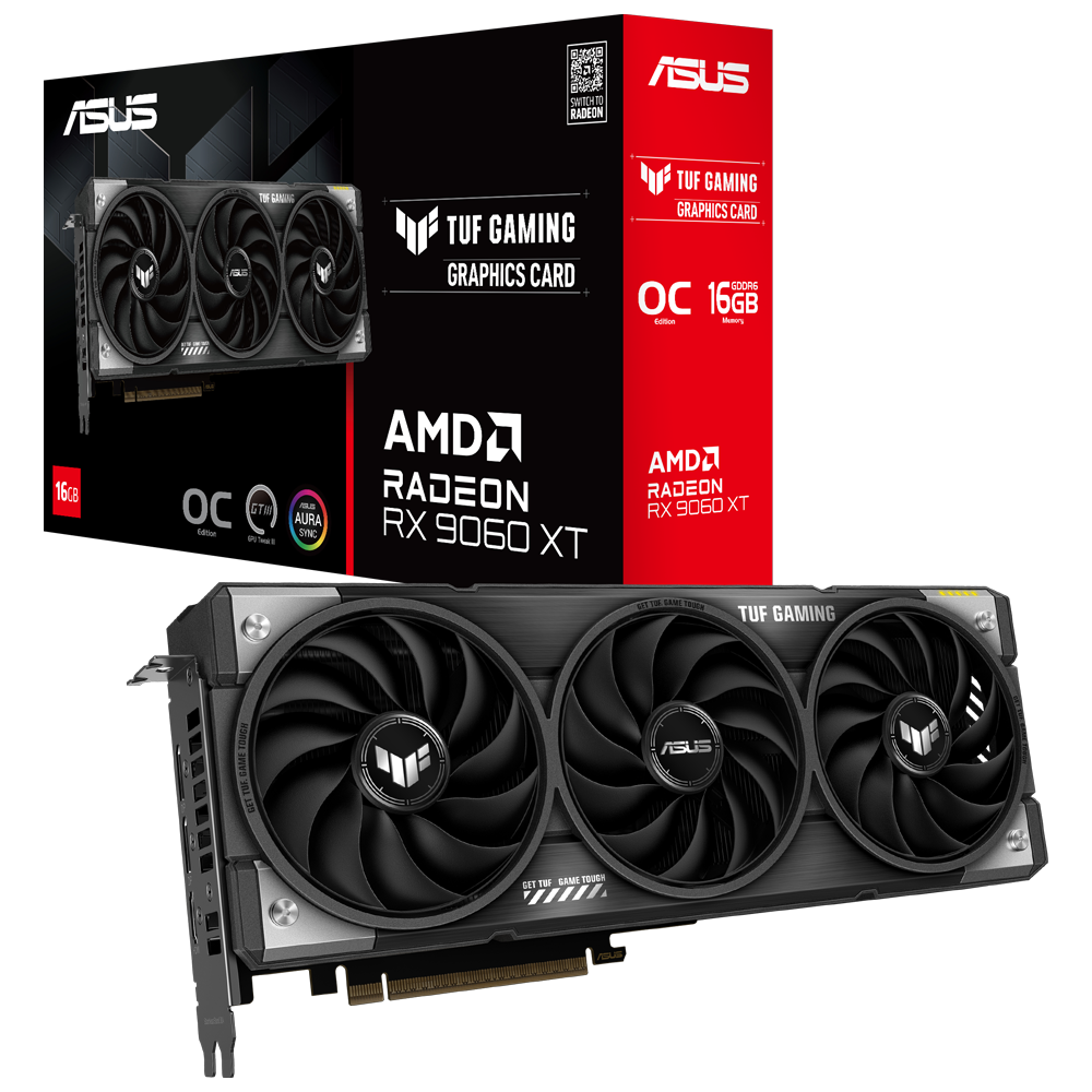 ASUS TUF Gaming Radeon RX 9060 XT OC Edition 16GB GDDR6 128 Bit Ekran Kartı