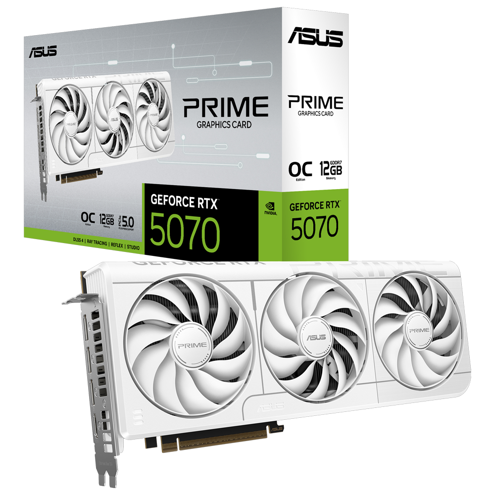 ASUS PRIME GeForce RTX 5070 12GB GDDR7 OC Edition 192 Bit DLSS 4 Ekran Kartı