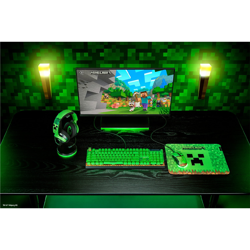 Razer BlackWidow V4 X Minecraft Edition Green Switch Kablolu Gaming Klavye