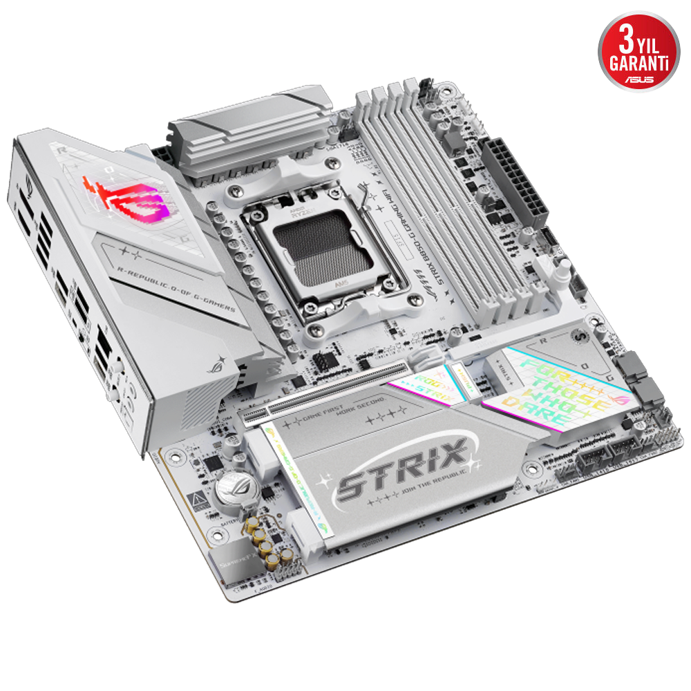 ASUS ROG STRIX B850-G GAMING WIFI 8000MHz OC DDR5 Soket AM5 M.2 HDMI DP mATX Anakart