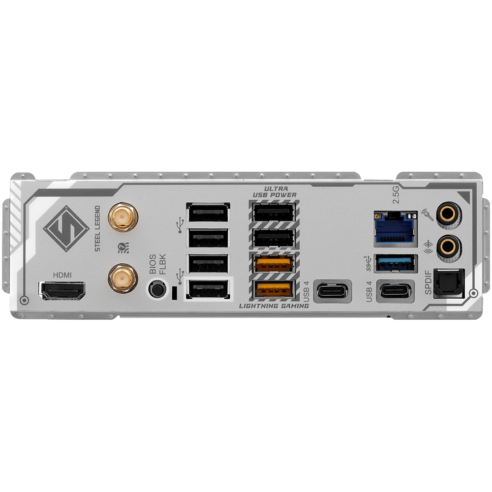 ASROCK X870 STEEL LEGEND WIFI 8000MHz DDR5 Soket AM5 M.2 USB 3.2 HDMI ATX Anakart