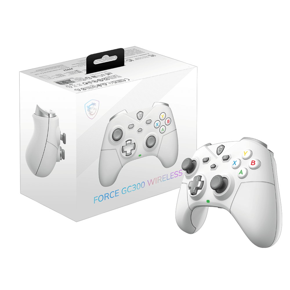 MSI FORCE GC300 WIRELESS White Gamepad