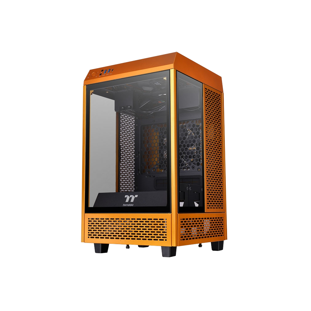 Thermaltake The Tower 100 Metallic Gold Tempered Glass USB 3.0 Mini ITX Kasa