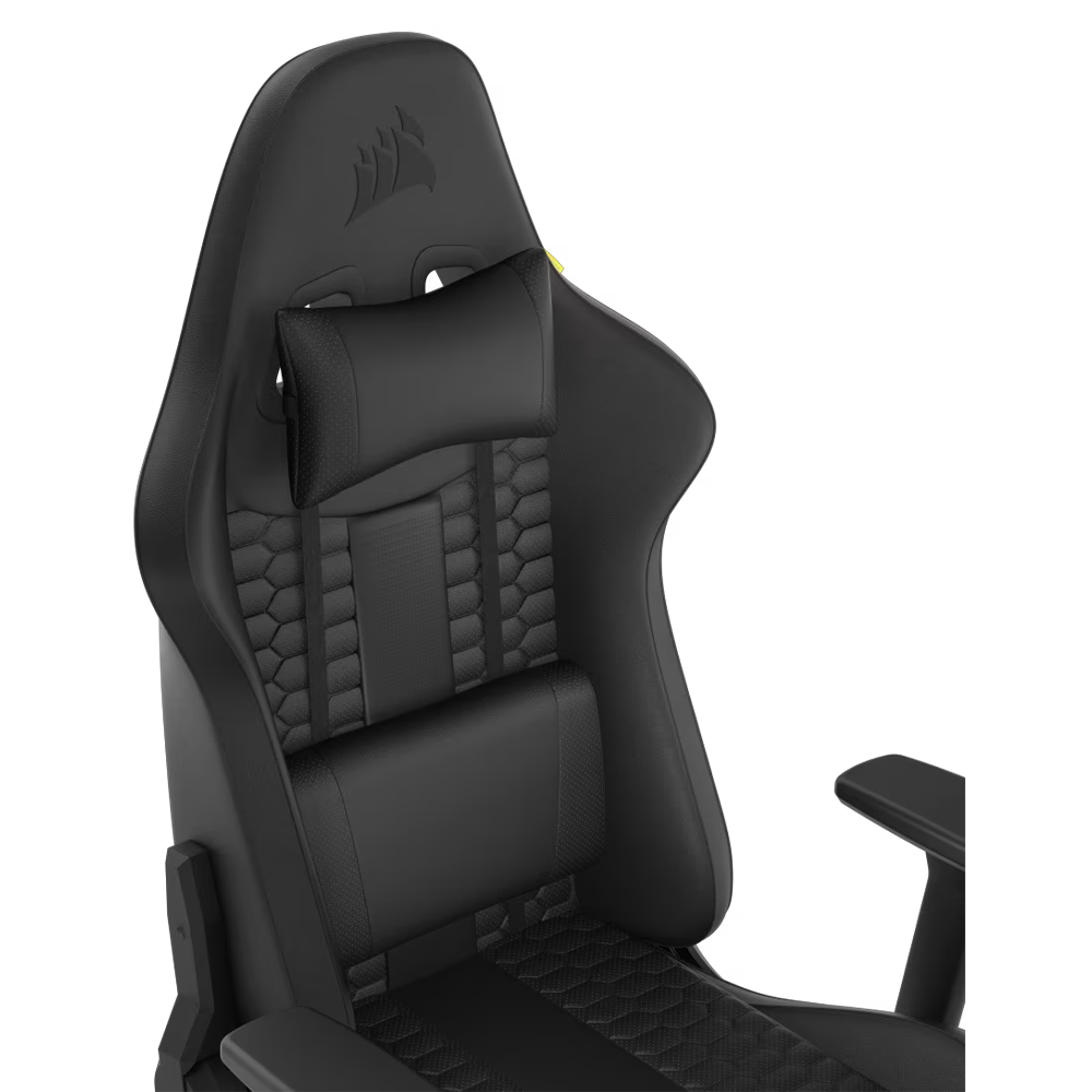 CORSAIR TC100 RELAXED Leatherette Siyah/Siyah Oyuncu Koltuğu