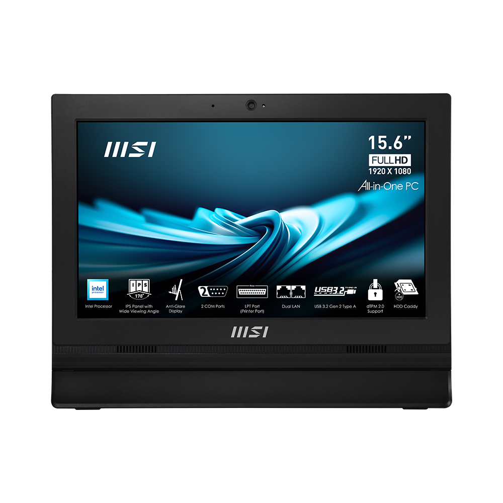 MSI PRO AP162T ADL-017XEU N100 4GB DDR4 256GB SSD FreeDos TOUCH AIO PC