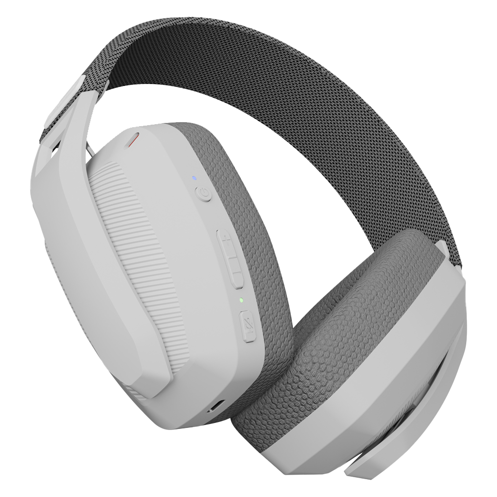 Rampage BLITZ Beyaz/Gri Wireless 2.4G+ Bluetooth Mikrofonlu Gaming Kulaklık