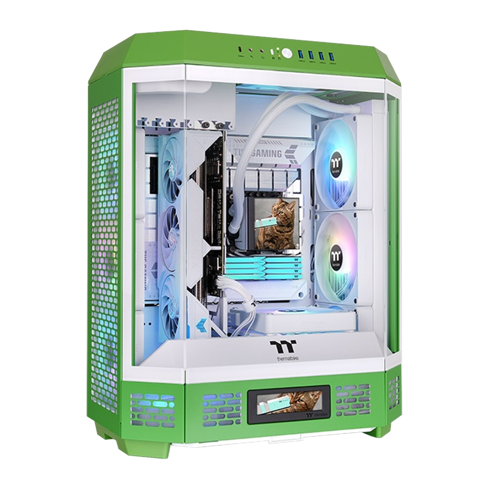 Thermaltake Tower 600 Light-Year Green USB 3.2 Tempered Glass ATX Mid Tower Gaming Kasa