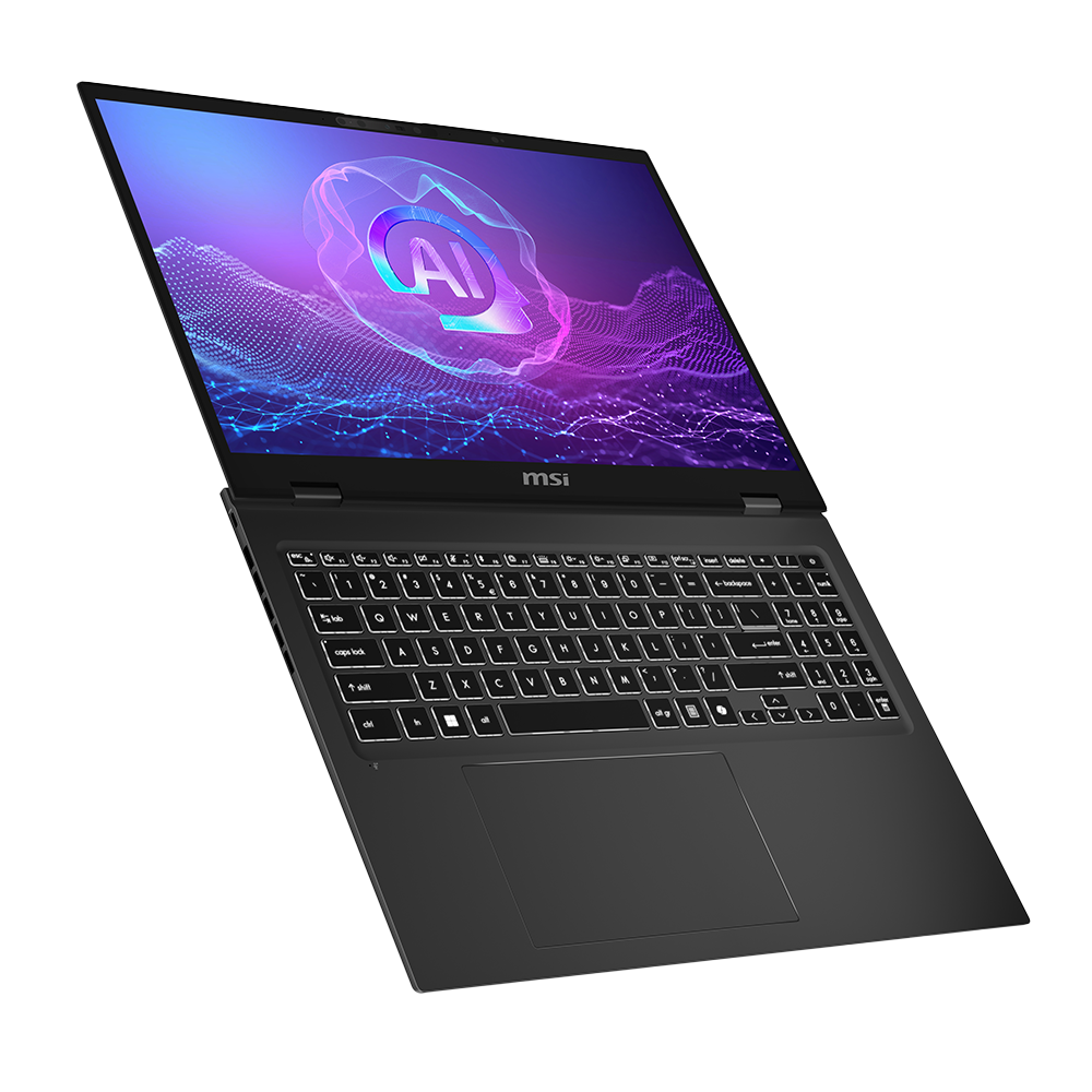 MSI PRESTIGE 16 AI B2HVEG-252TR ULTRA 7 255H 32GB LPDDR5 RTX4050 GDDR6 6GB 1TB SSD 16.0 UHD+ W11 OLED Gri Notebook