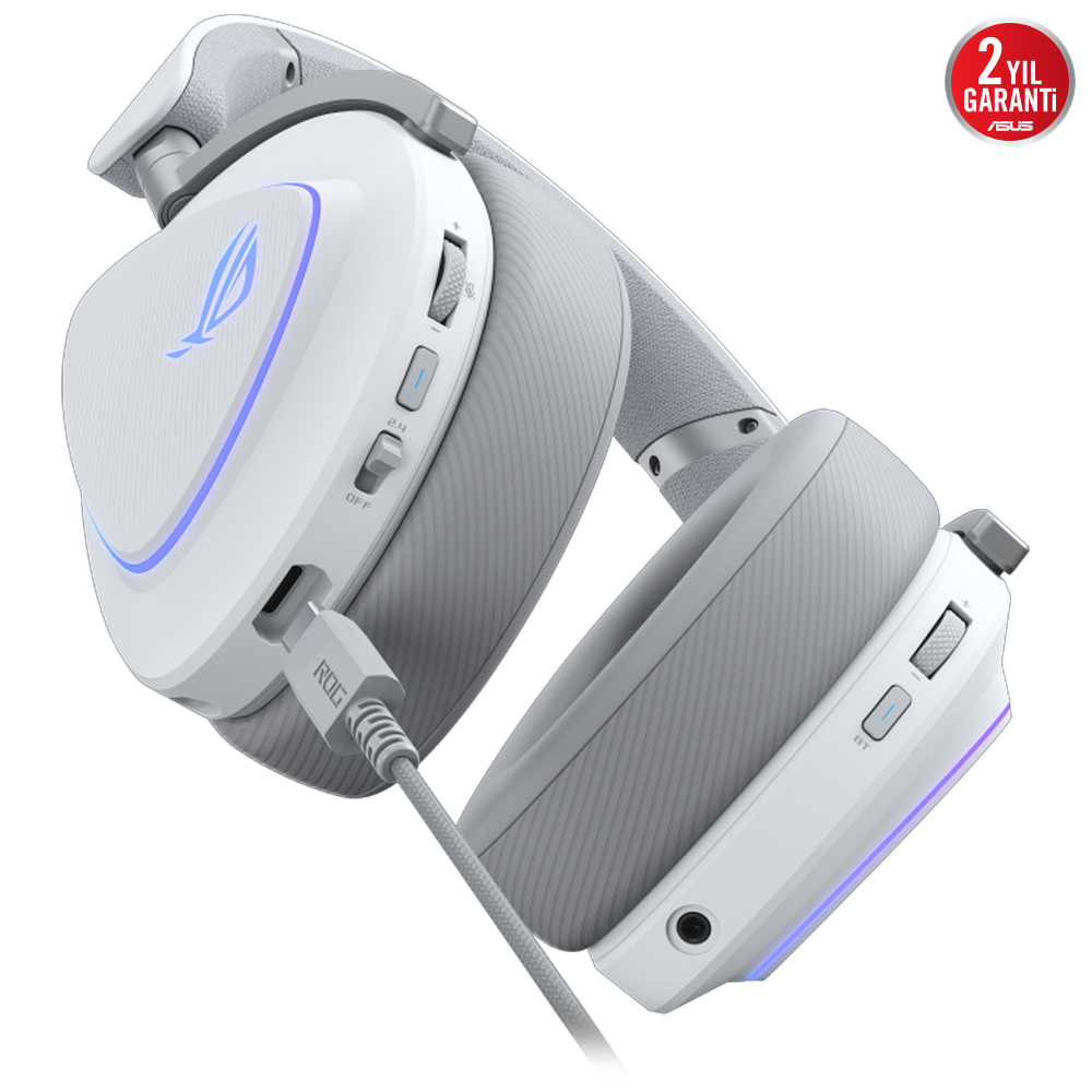 ASUS ROG DELTA II Beyaz RGB Kablosuz Gaming Kulaklık
