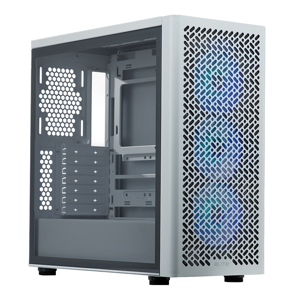 Cooler Master ELITE 502 ARGB Tempered Glass USB 3.2 Beyaz Mid Tower Kasa