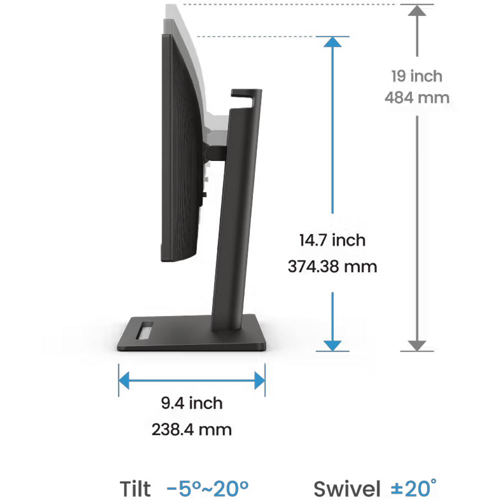 BenQ GW2490T 23.8 100Hz 5ms HDMI DP EyeCare Pivot FHD IPS  Monitör