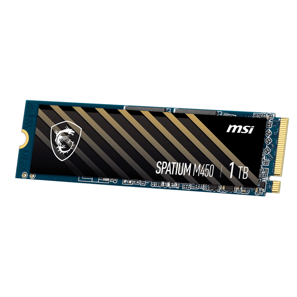 MSI 1TB SPATIUM M450 PCIE 4.0 NVME M.2 2280 SSD 3400MB Okuma / 2400MB Yazma